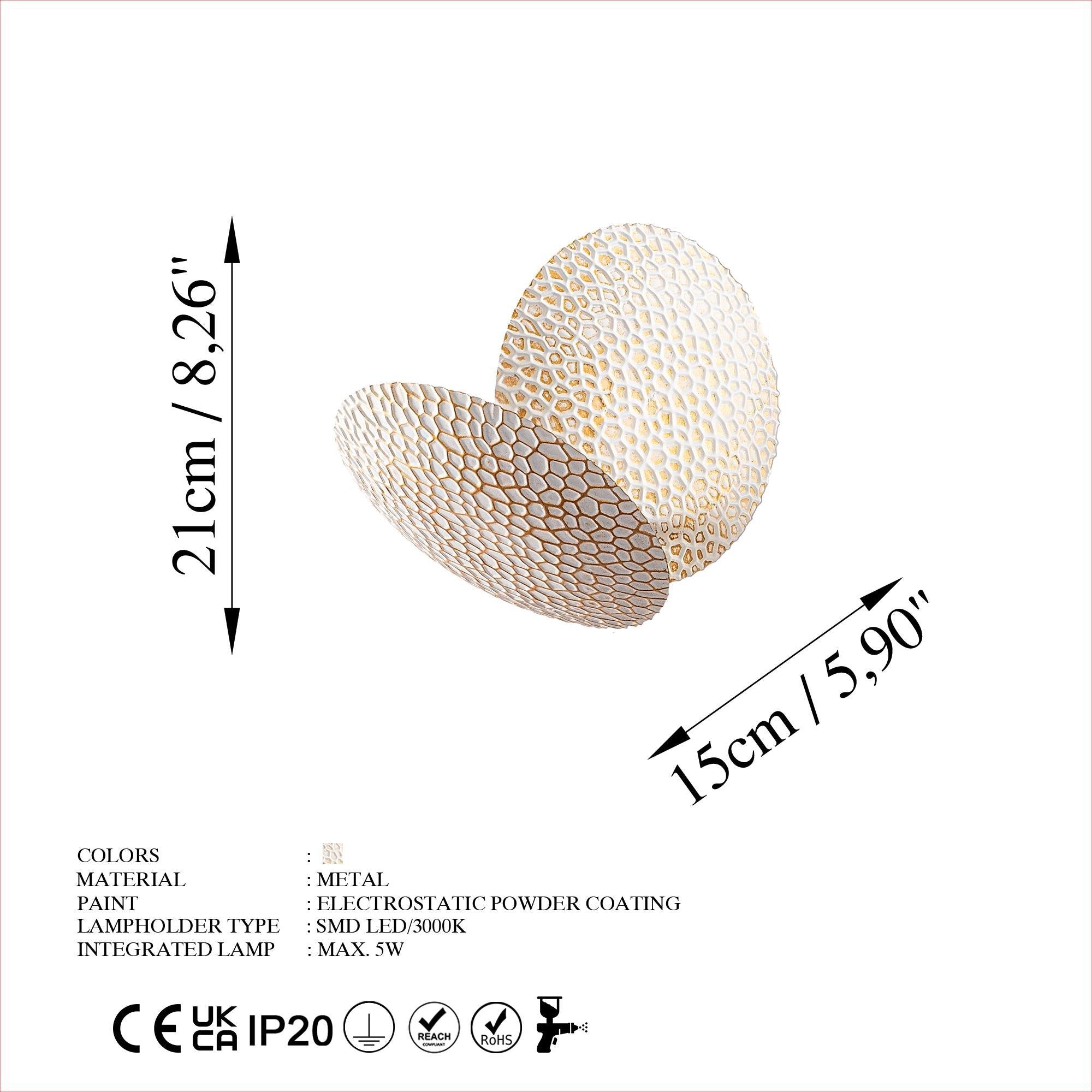 Yosma 13646 Led Aplik Duvar Aydınlatma | ByLamp