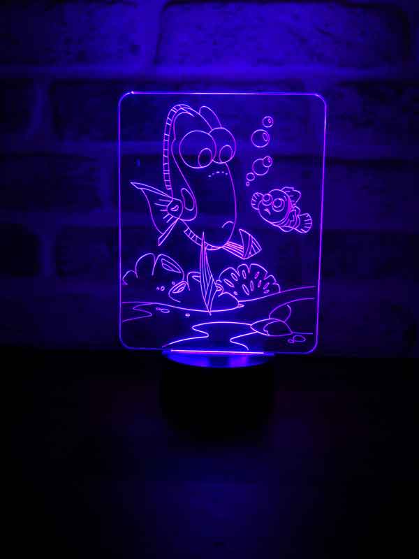 Dory Fish Figürlü Dekoratif Hediye Led Masa Lambası | BYLAMP