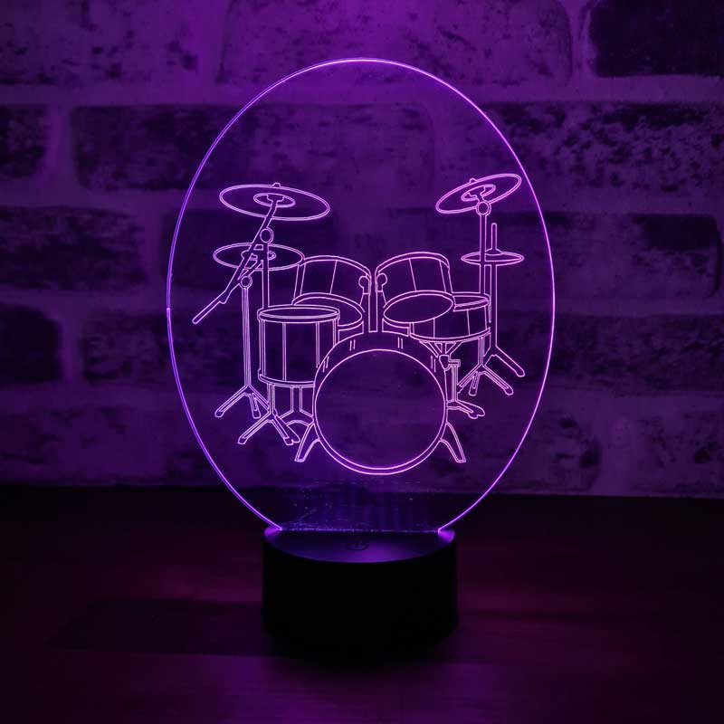 3D Drum Led Night Light