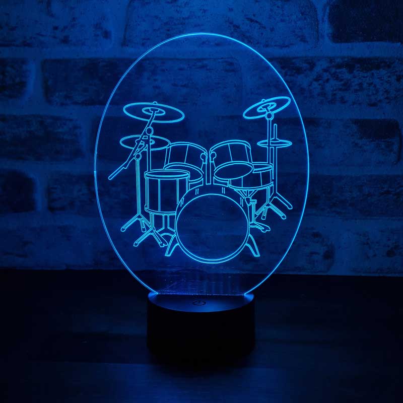 3D Drum Led Night Light