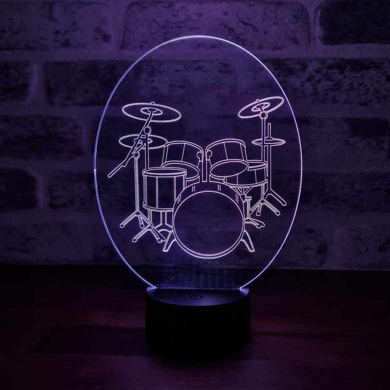 3D Drum Led Night Light