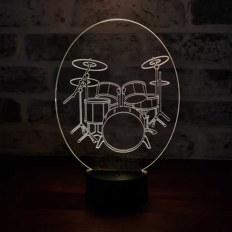 3D Drum Led Night Light