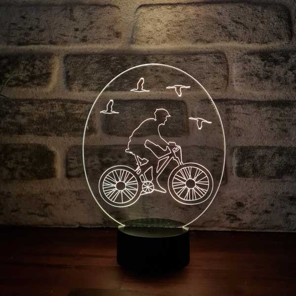 3D Bicycle & Bird Lamp
