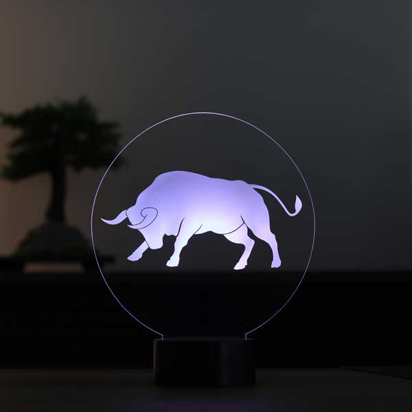 3-D Taurus LED Night Light