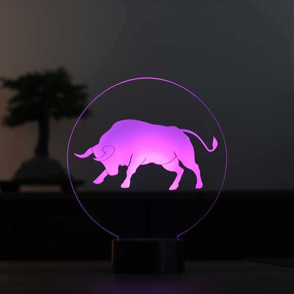 3-D Taurus LED Night Light