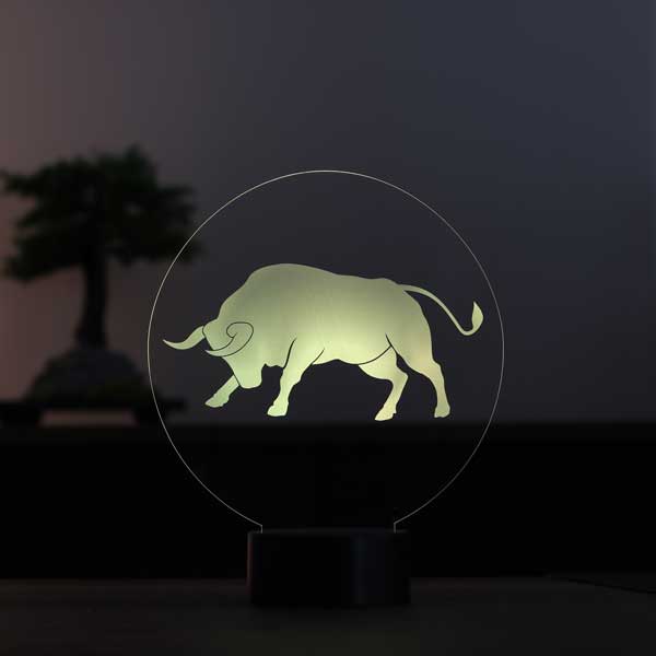 3-D Taurus LED Night Light