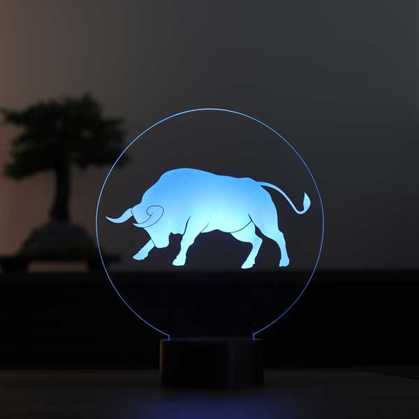 3-D Taurus LED Night Light