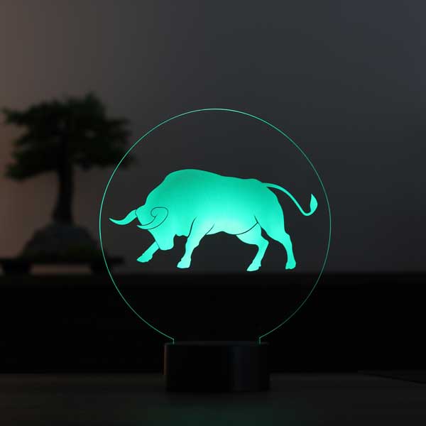 3-D Taurus LED Night Light