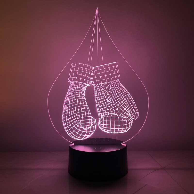 3D boxing glove lamp