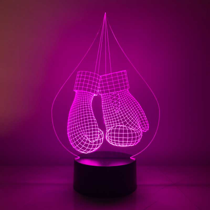 3D boxing glove lamp