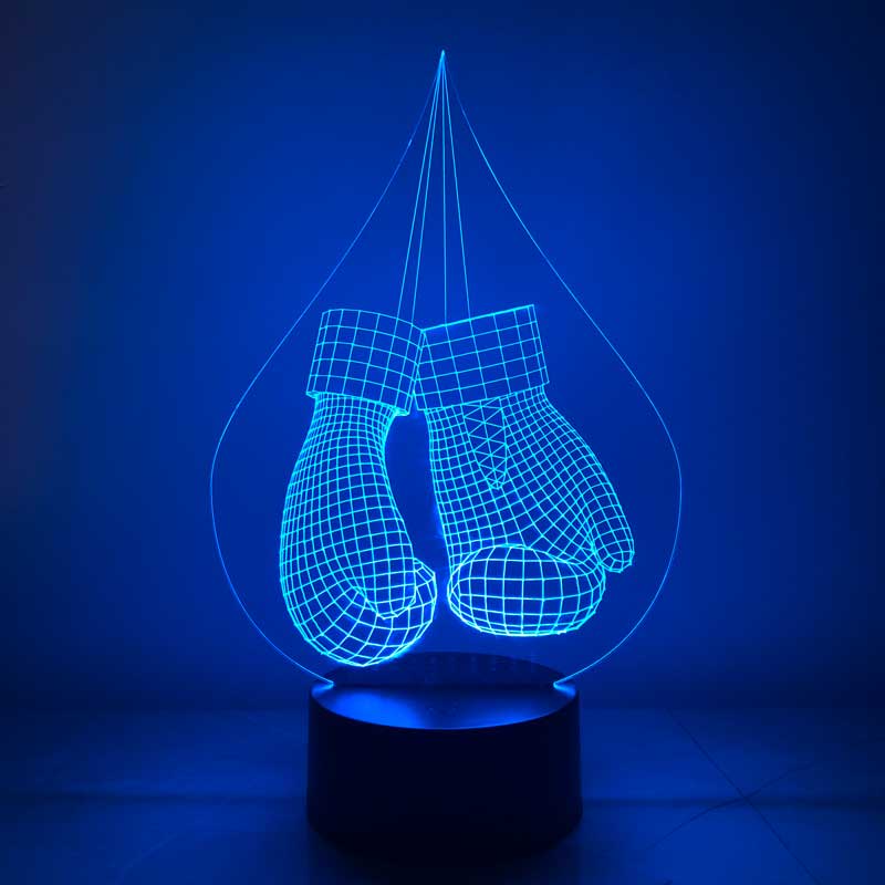3D boxing glove lamp