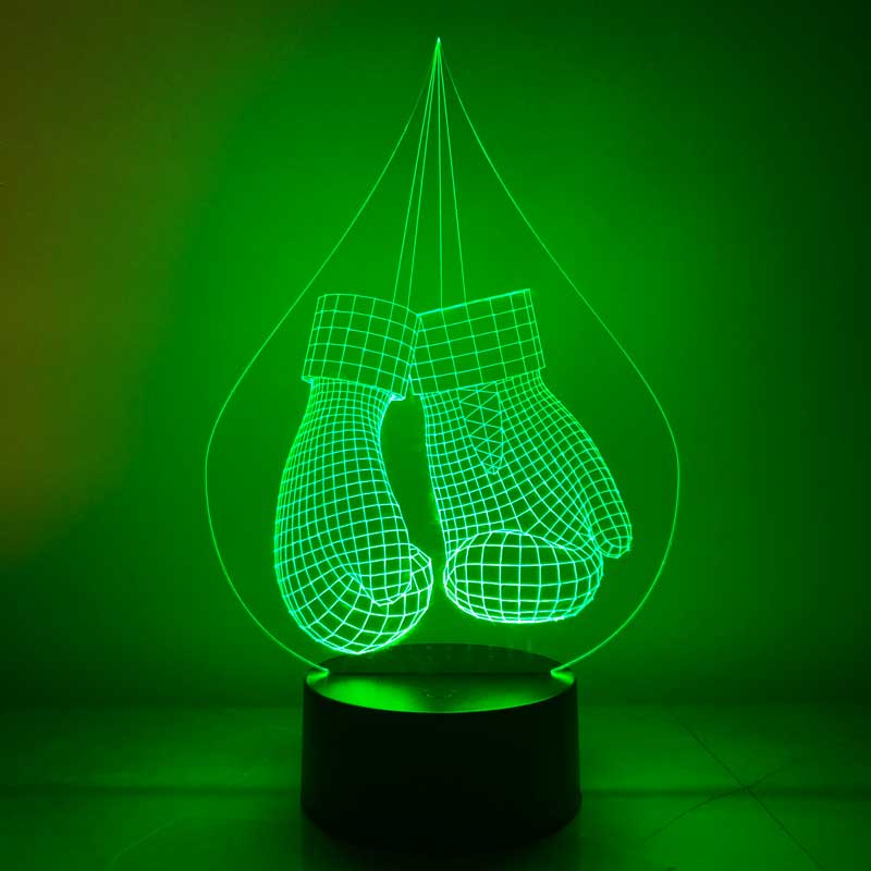 3D boxing glove lamp