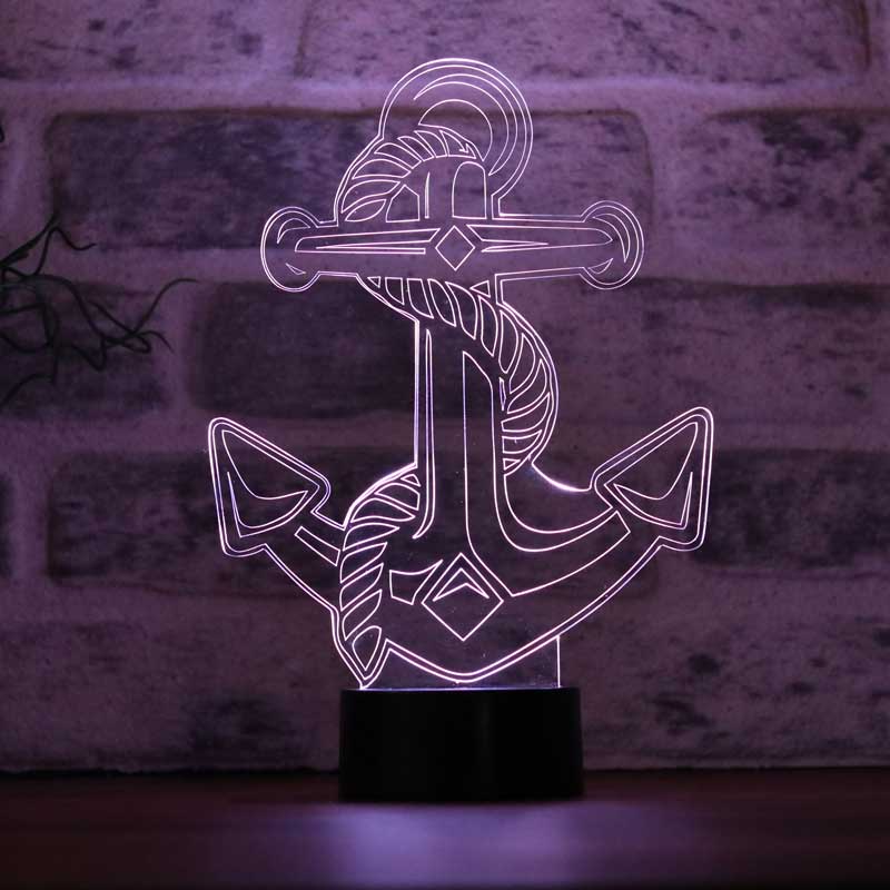 Çapa Figürlü Dekoratif Hediye Led Masa Lambası | BYLAMP