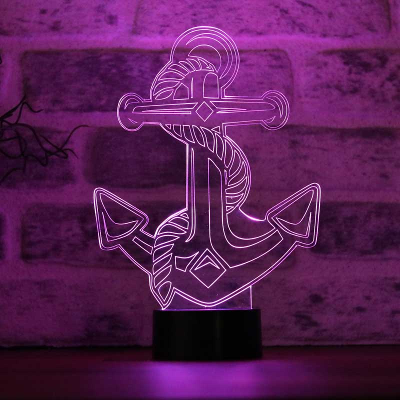 Çapa Figürlü Dekoratif Hediye Led Masa Lambası | BYLAMP