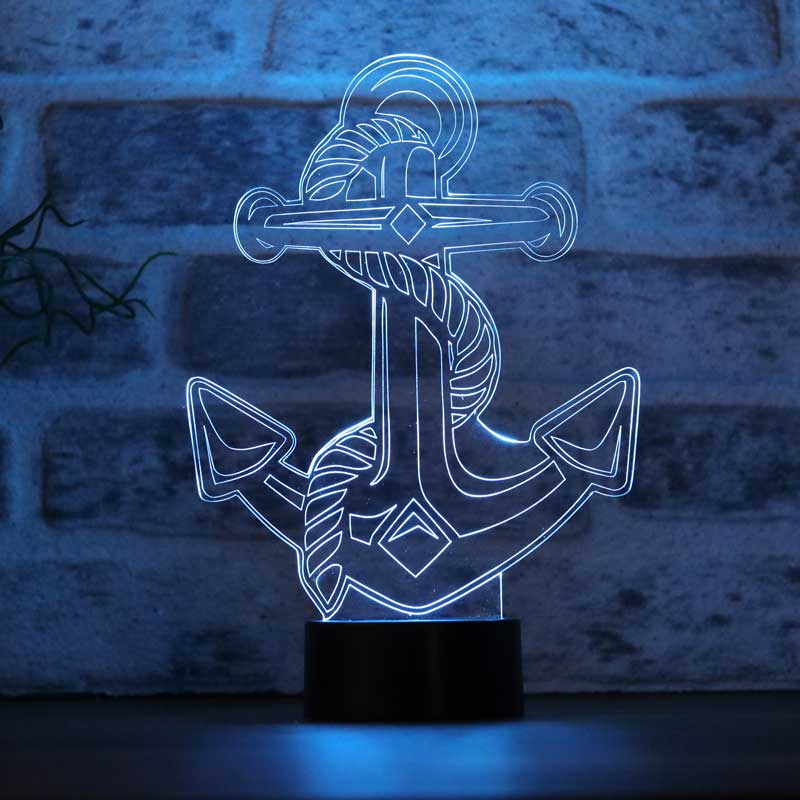 Çapa Figürlü Dekoratif Hediye Led Masa Lambası | BYLAMP