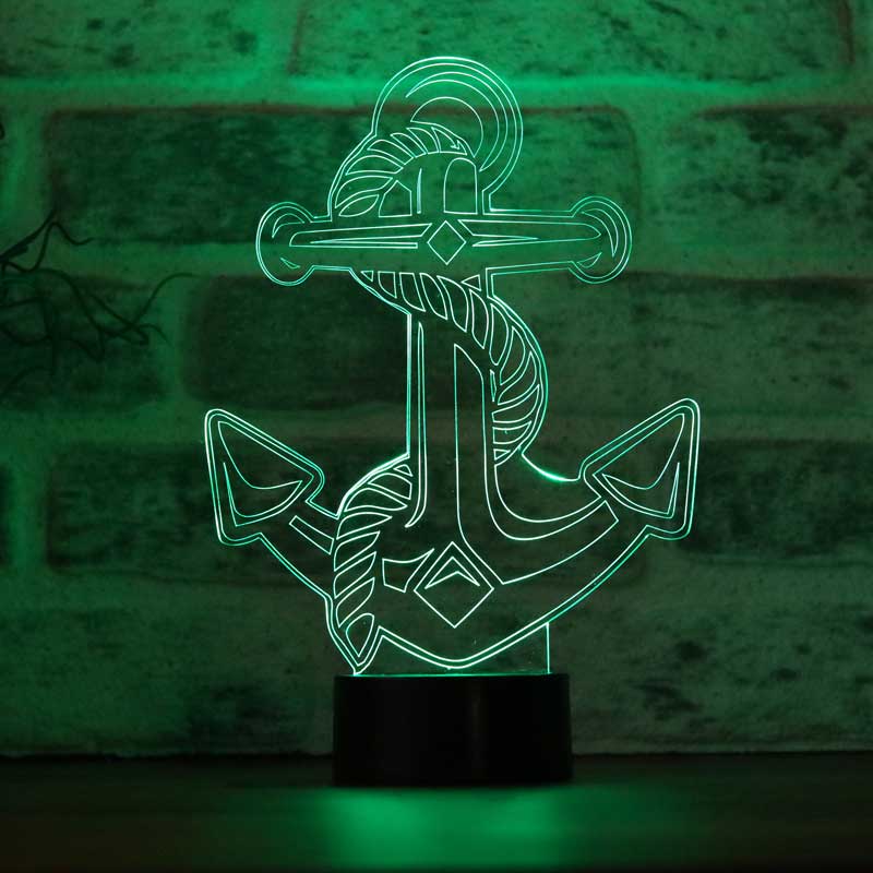 Çapa Figürlü Dekoratif Hediye Led Masa Lambası | BYLAMP