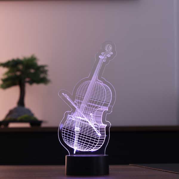 3D Cello Led Table Lamp