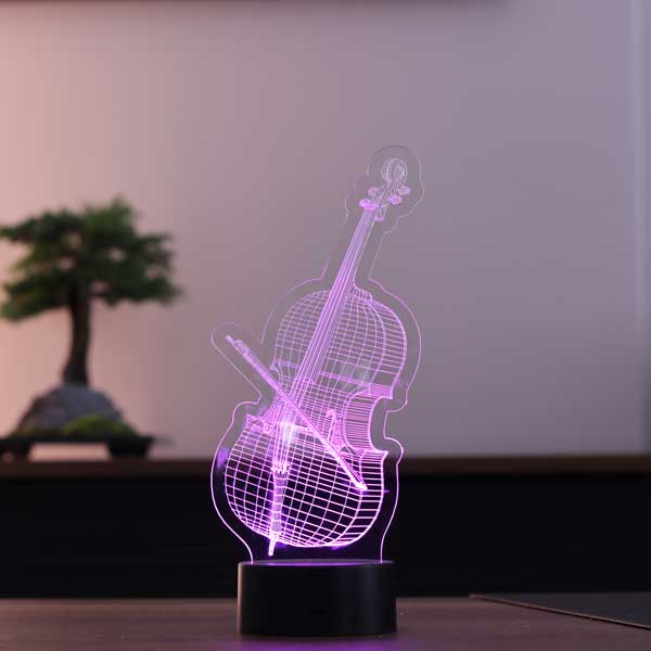 3D Cello Led Table Lamp
