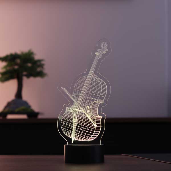 3D Cello Led Table Lamp