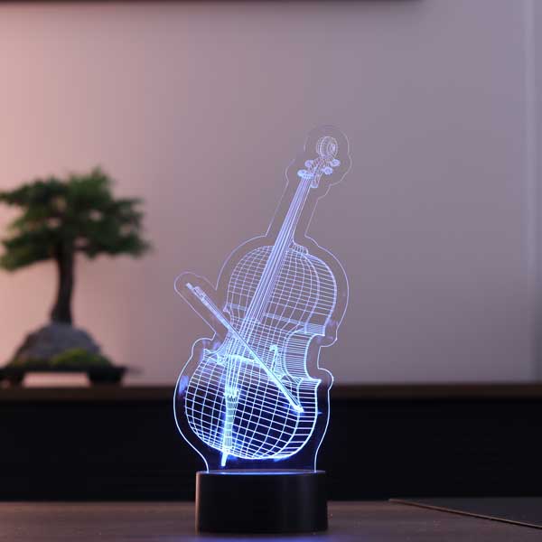 3D Cello Led Table Lamp