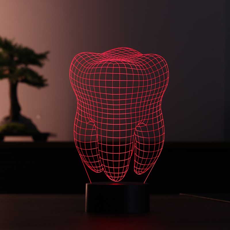 3D Tooth Night Light