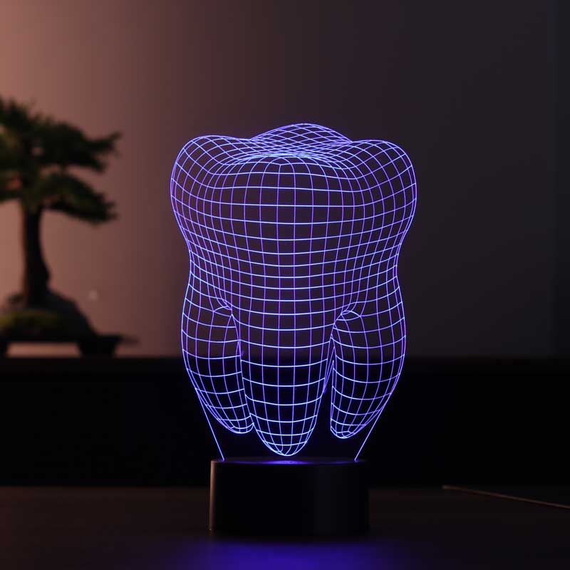 3D Tooth Night Light