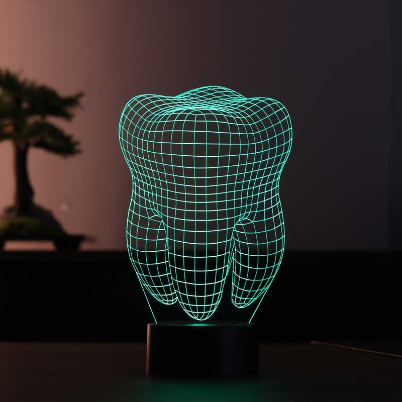 3D Tooth Night Light