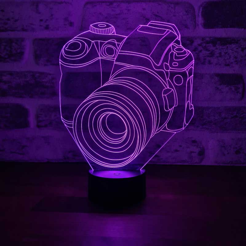 3D Camera Led Table Lamp