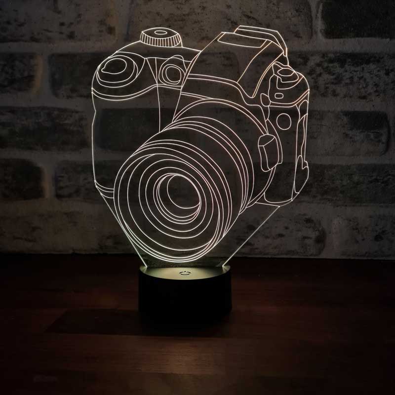 3D Camera Led Table Lamp