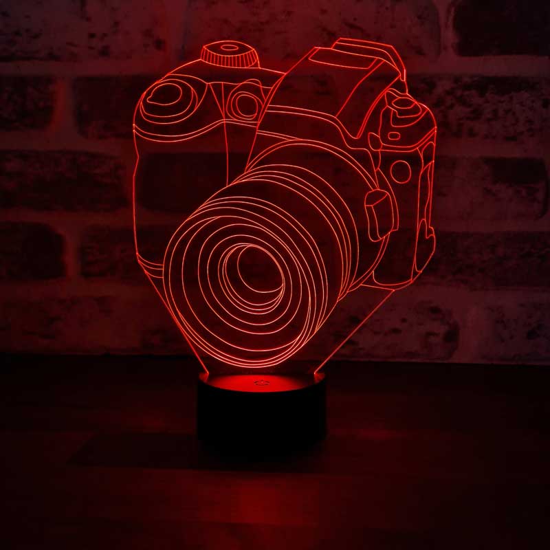 3D Camera Led Table Lamp