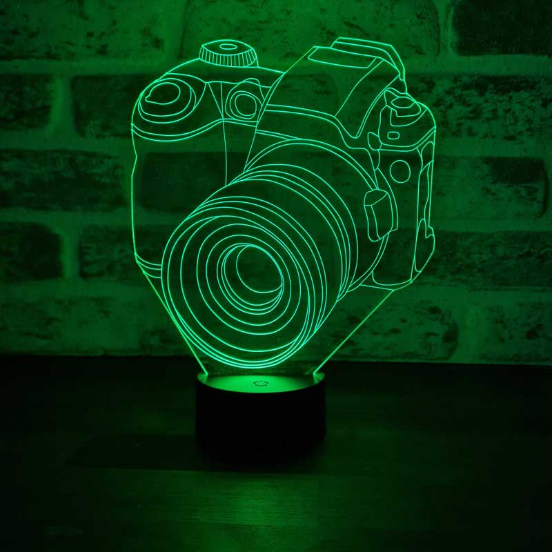 3D Camera Led Table Lamp