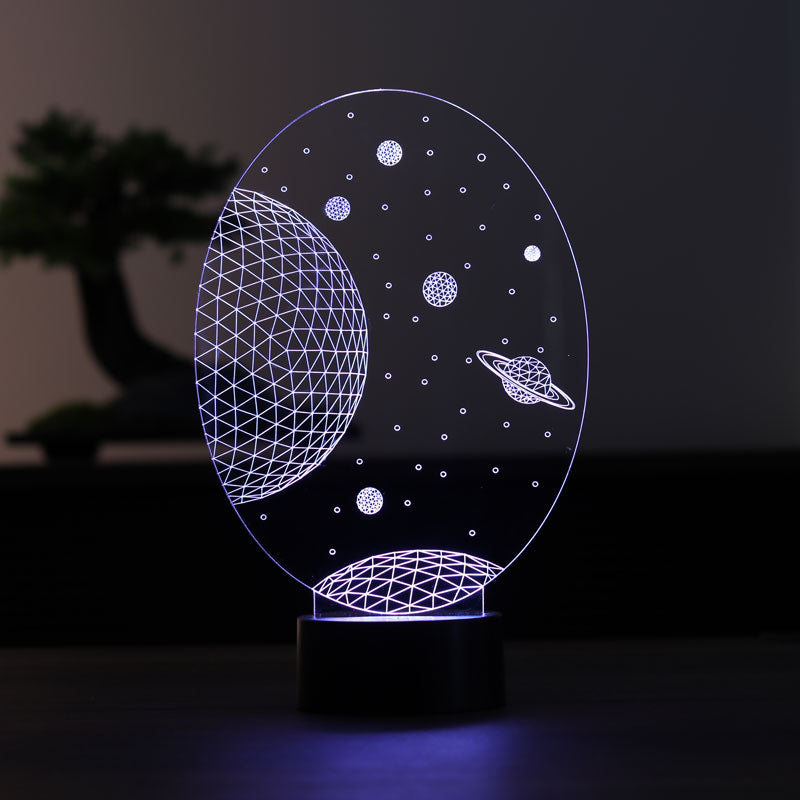 3D Galaxy Saturn Gift Lamp
