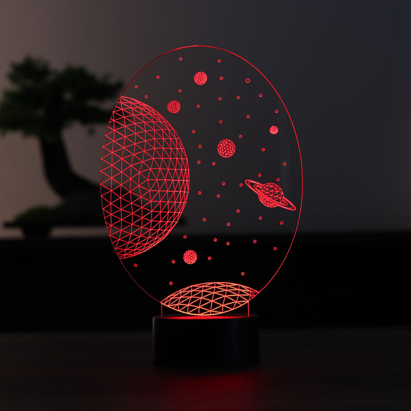 3D Galaxy Saturn Gift Lamp