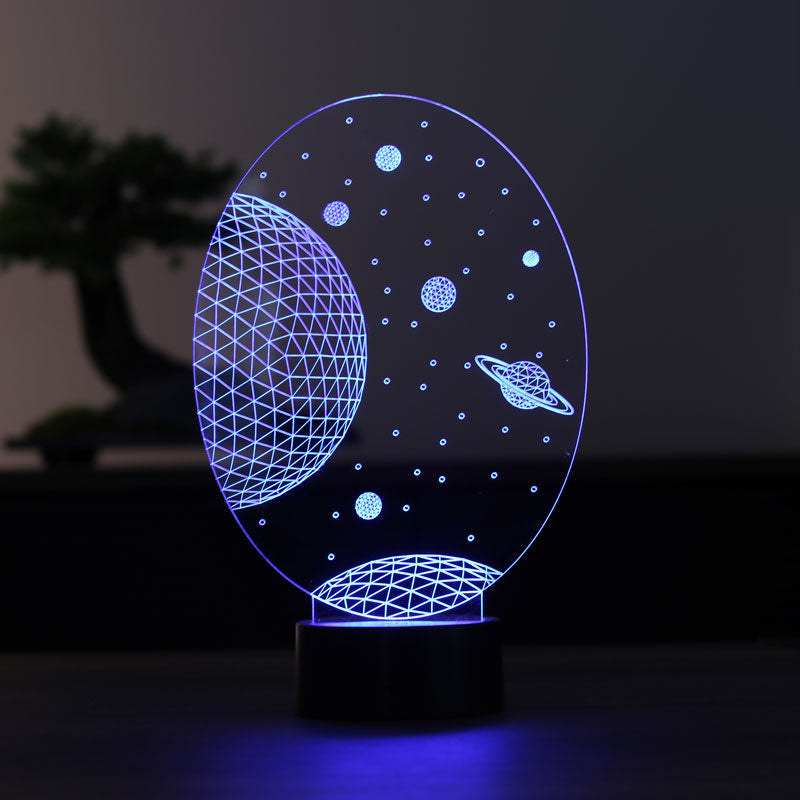 3D Galaxy Saturn Gift Lamp