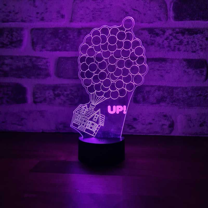 3D House Up Night Light