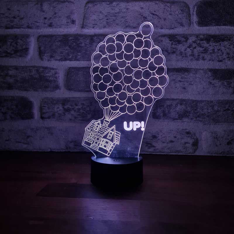 3D House Up Night Light