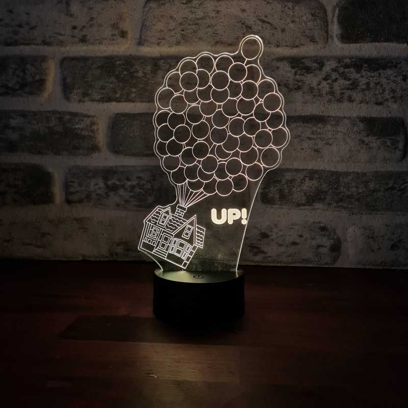 3D House Up Night Light