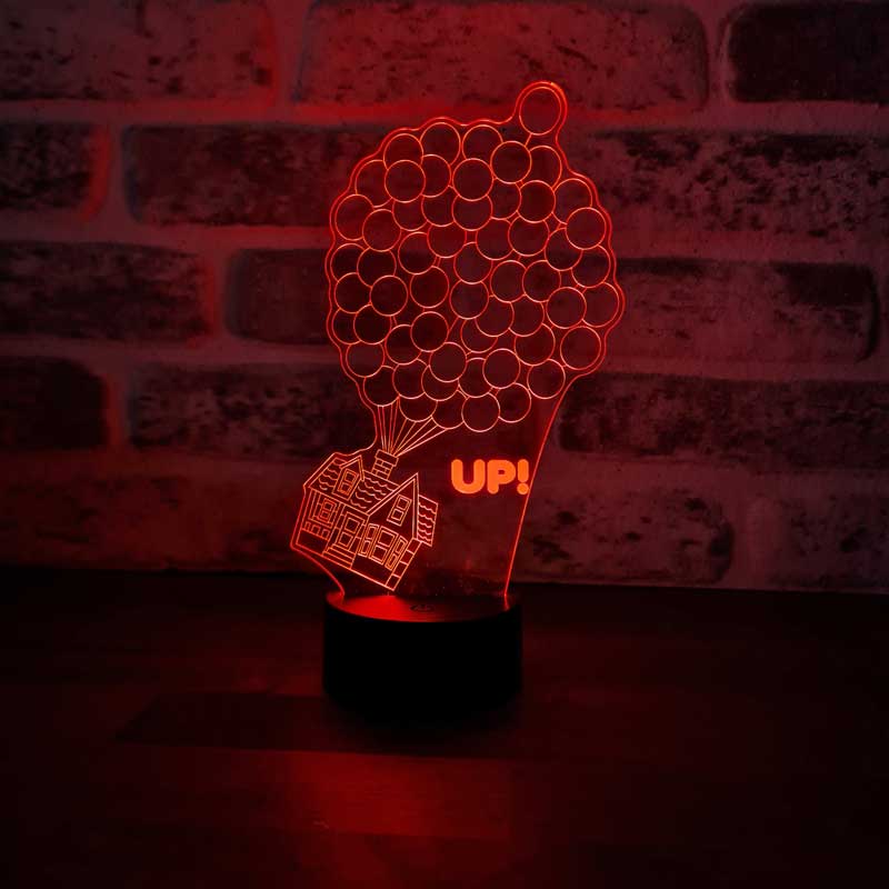 3D House Up Night Light