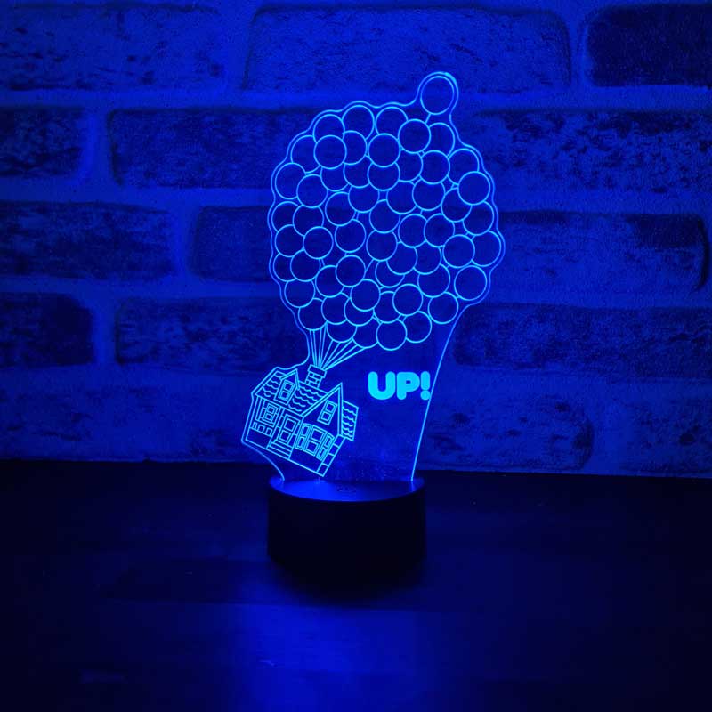 3D House Up Night Light