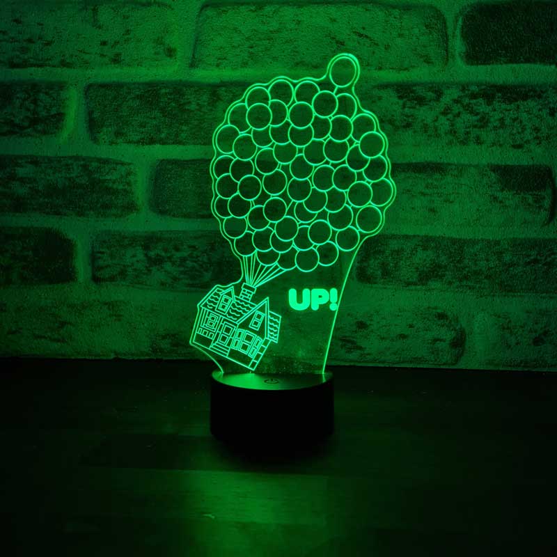 3D House Up Night Light