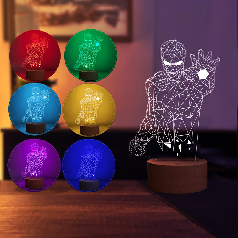3D Iron Man Led Lamp