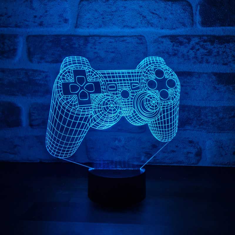 3-D joystick led table lamp
