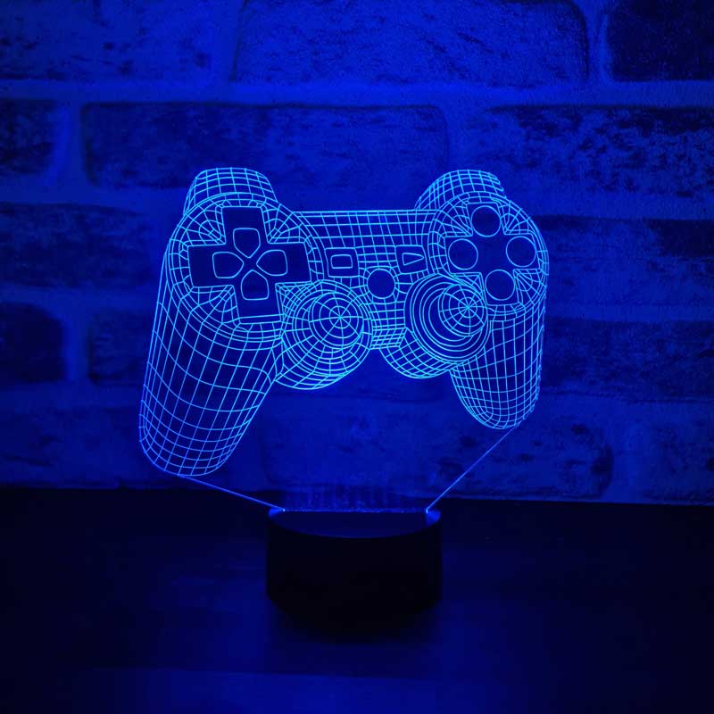 3-D joystick led table lamp