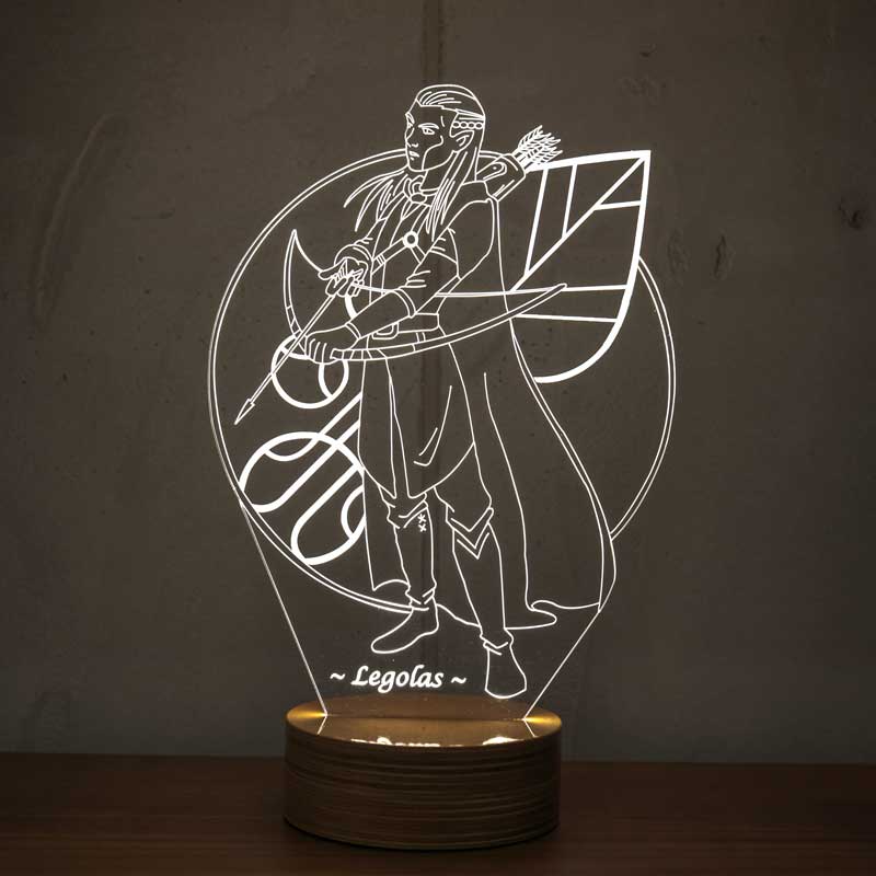 Legolas Figürlü Dekoratif Hediye Led Masa Lambası | BYLAMP