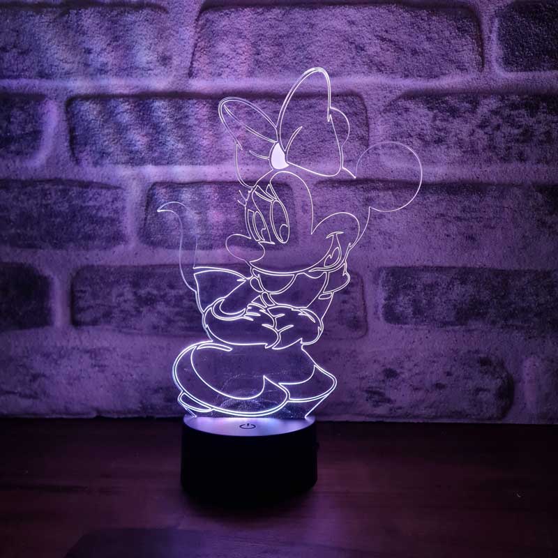 3D Minnie Mouse Led Table Lamp