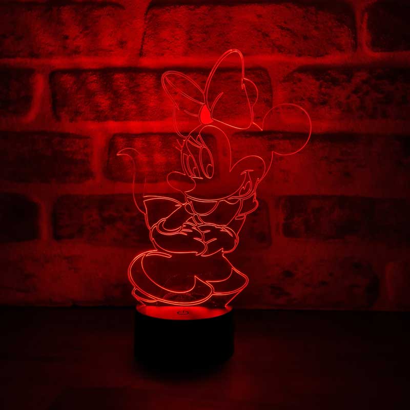 3D Minnie Mouse Led Table Lamp