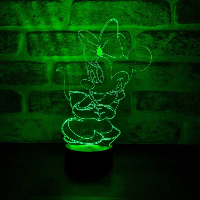 3D Minnie Mouse Led Table Lamp