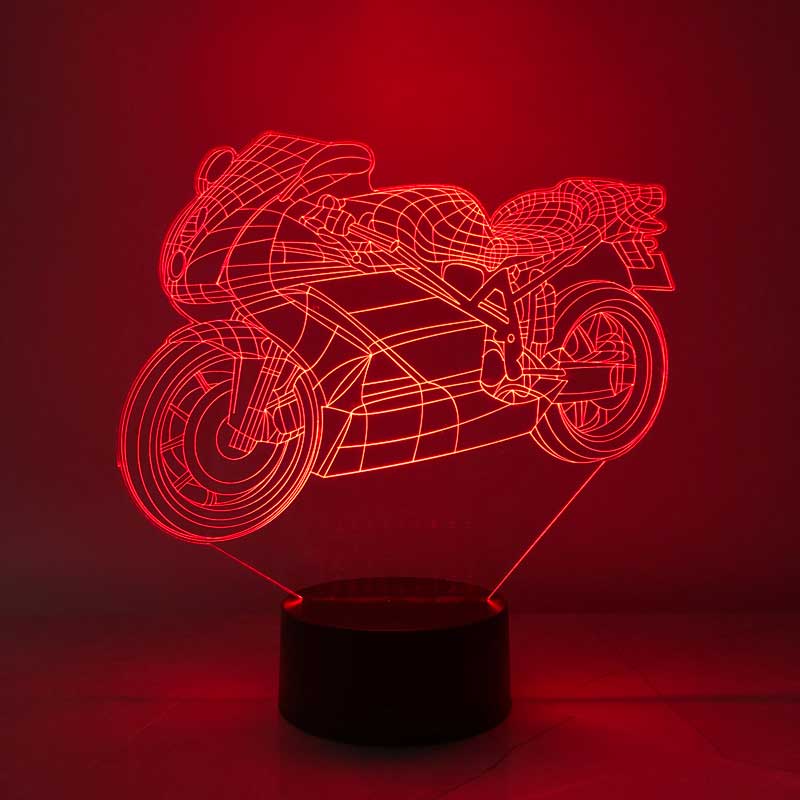 3D Motorcycle LED Lamp