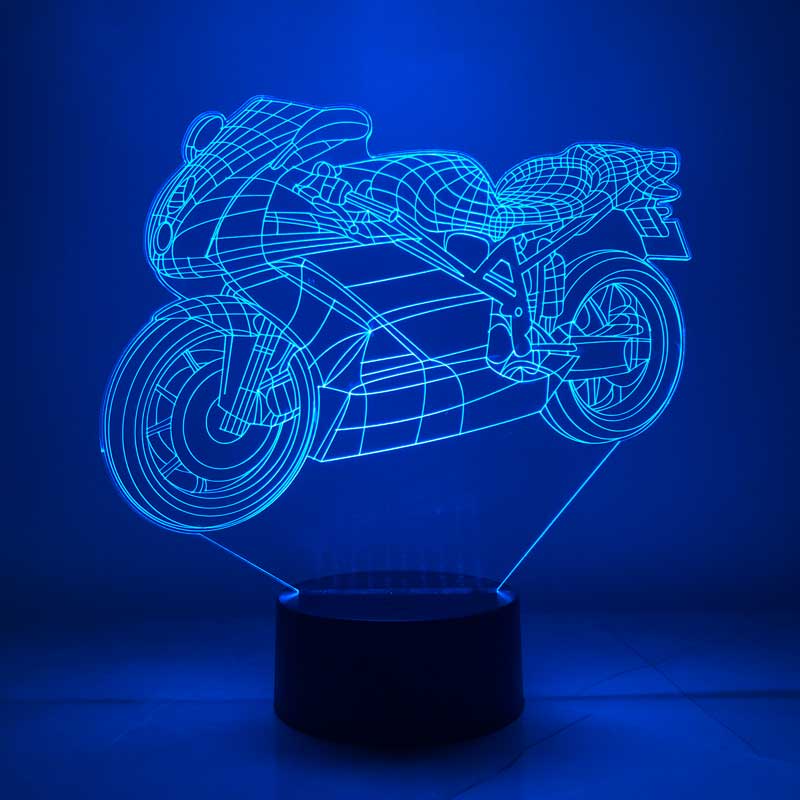 3D Motorcycle LED Lamp