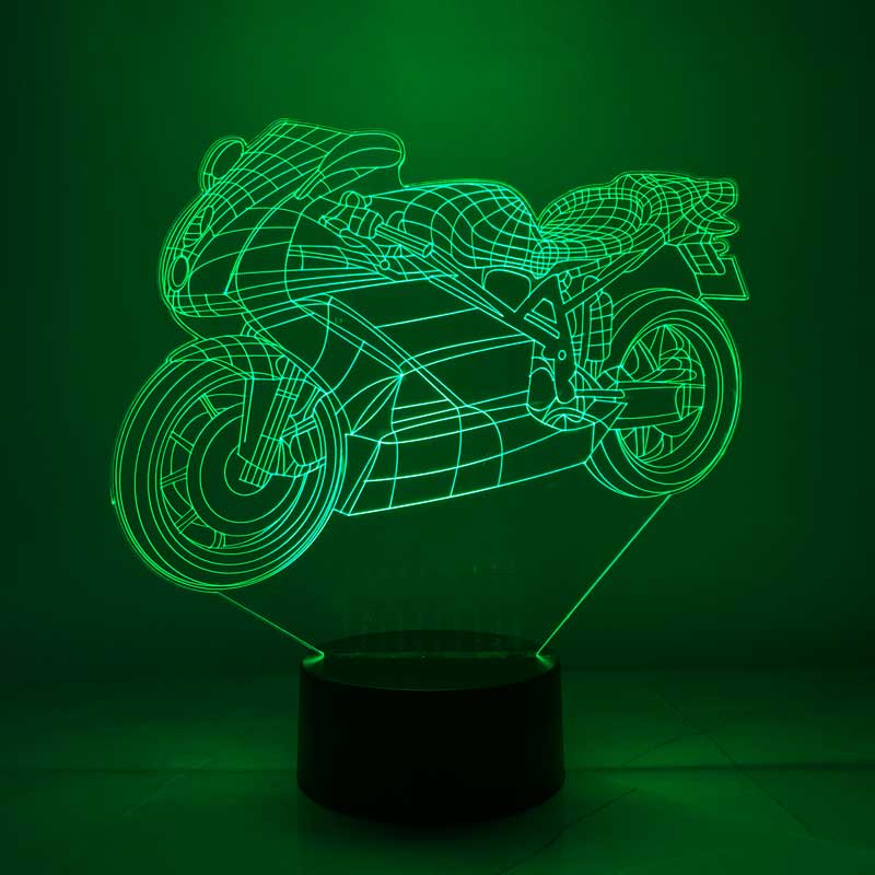 3D Motorcycle LED Lamp